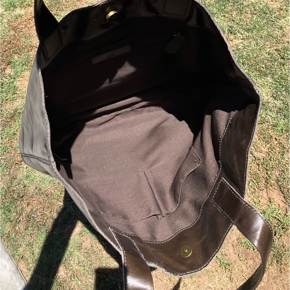 RARE Frye skull tote bag - vintage brown - Picture 10 of 11